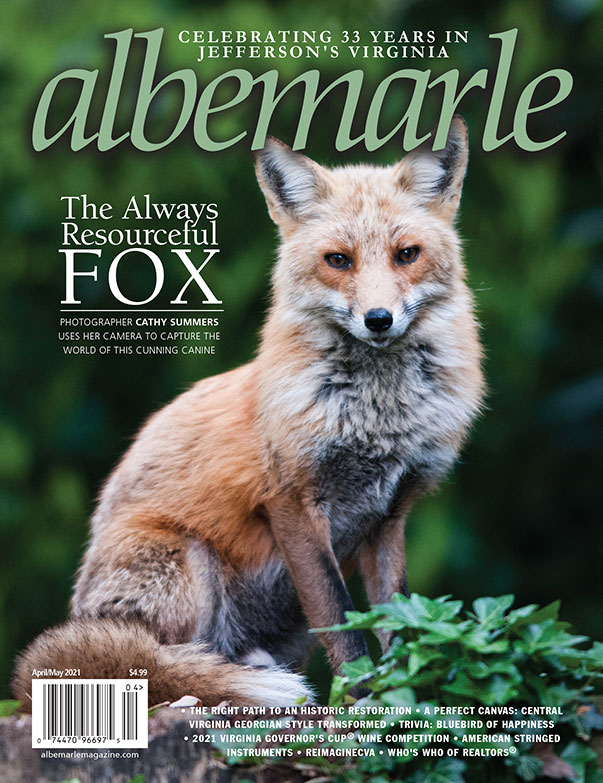 Albemarle Magazine Cover with Fox April 2021